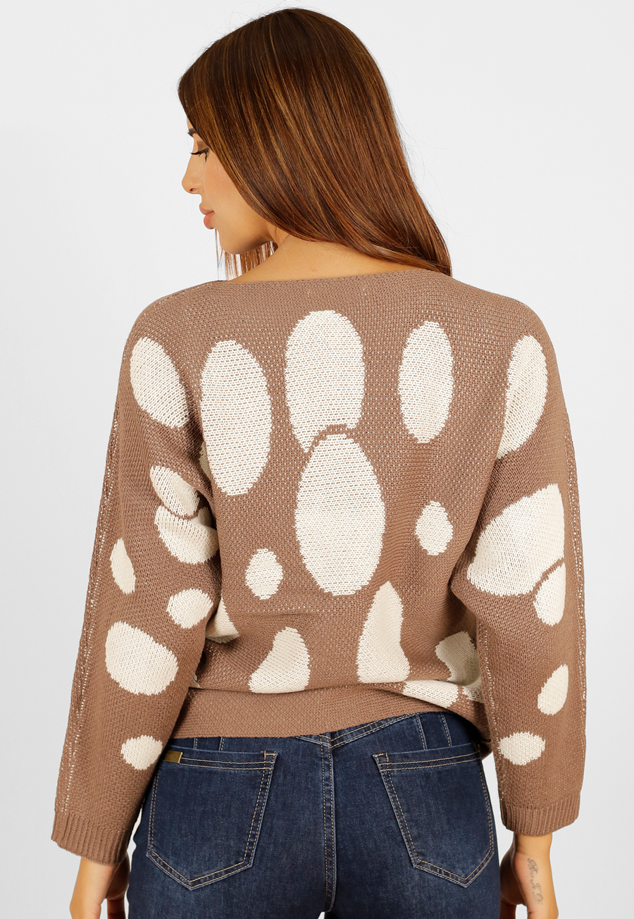 Sweater Círculos cuello bote