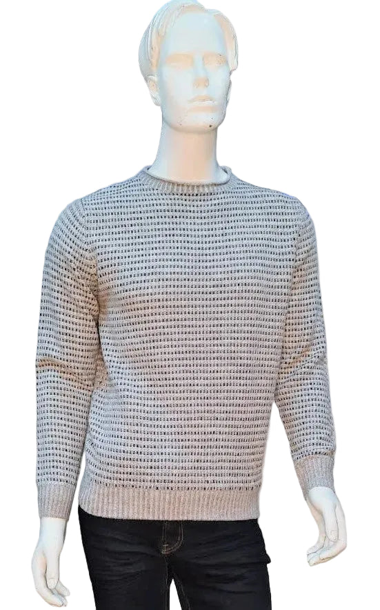 Sweater cuello polo único color 674-18