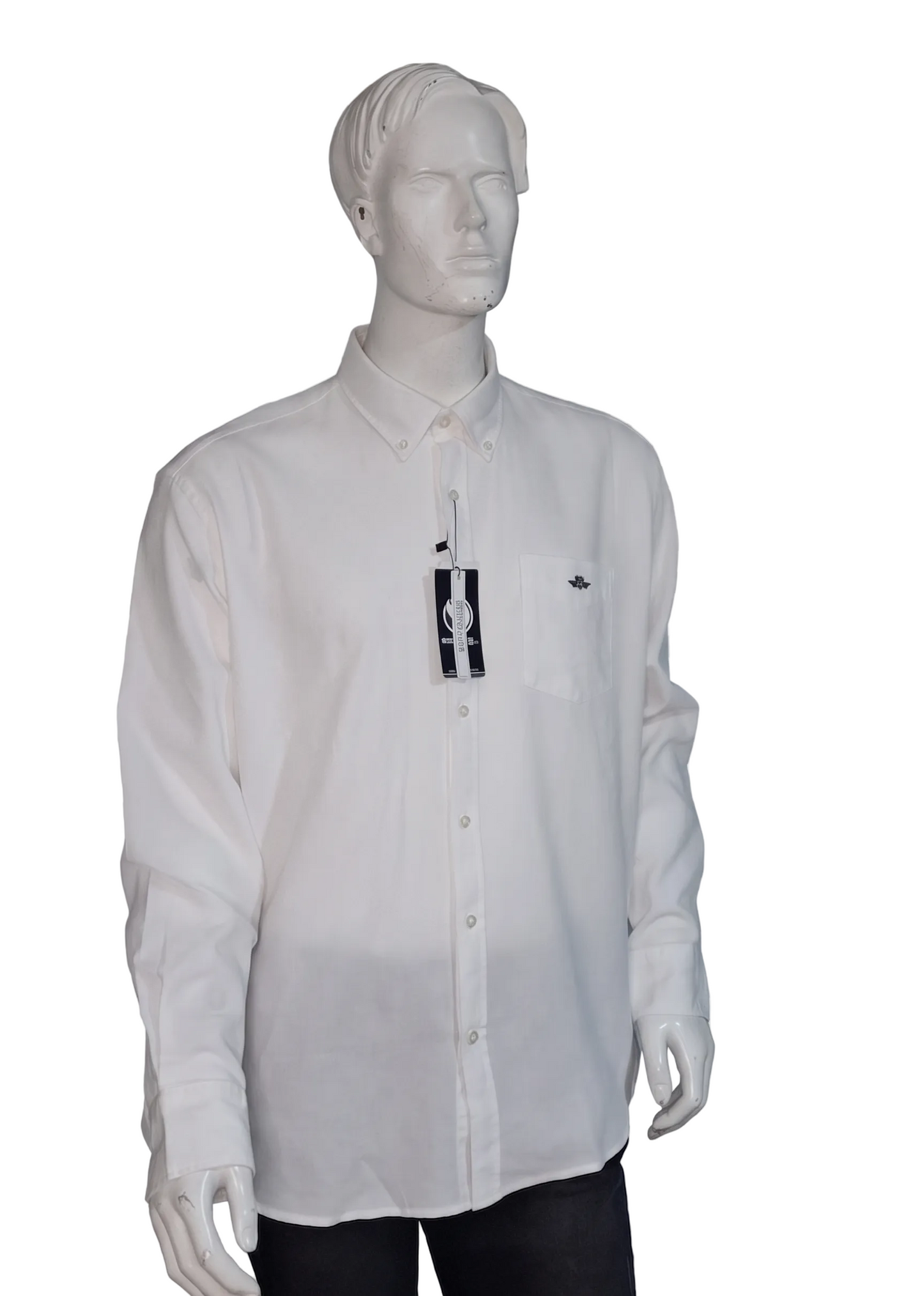 Camisa Napoles 100% Algodón Manga Larga Solo Talla XL