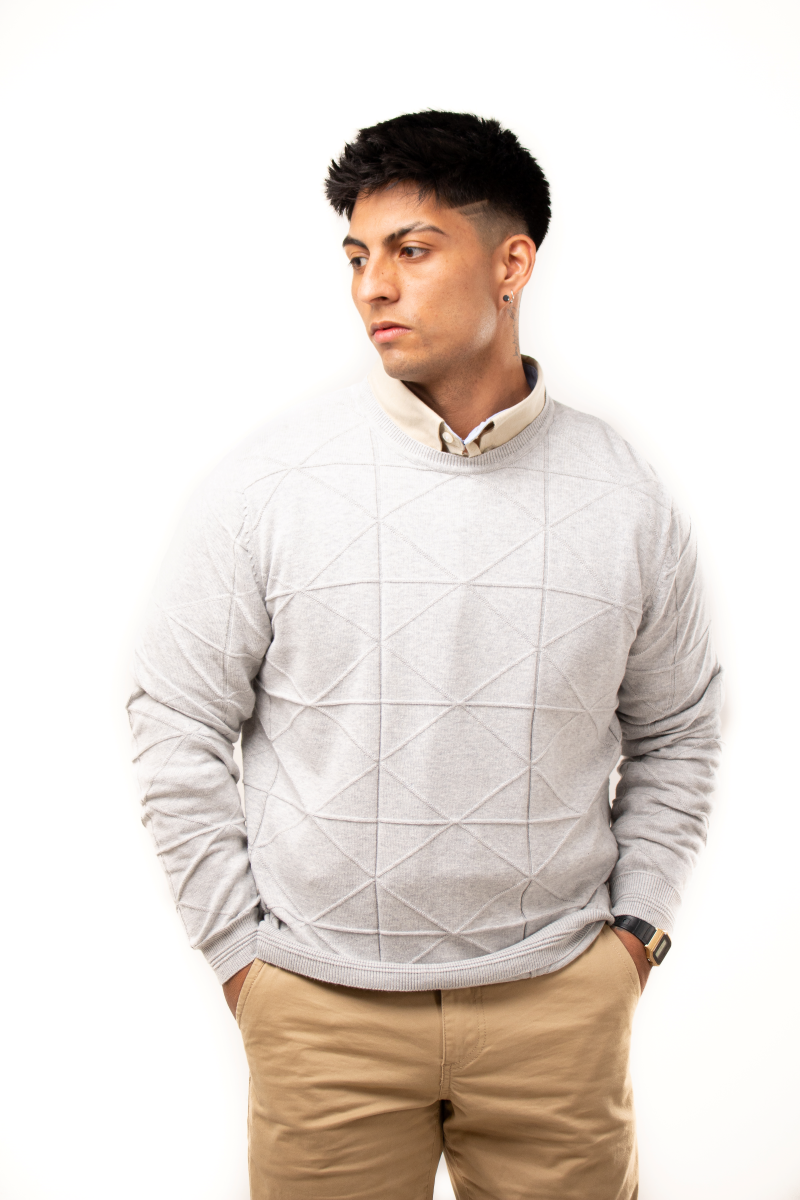 Sweater Estructura 100% algodón M093 – Tienda Cunning