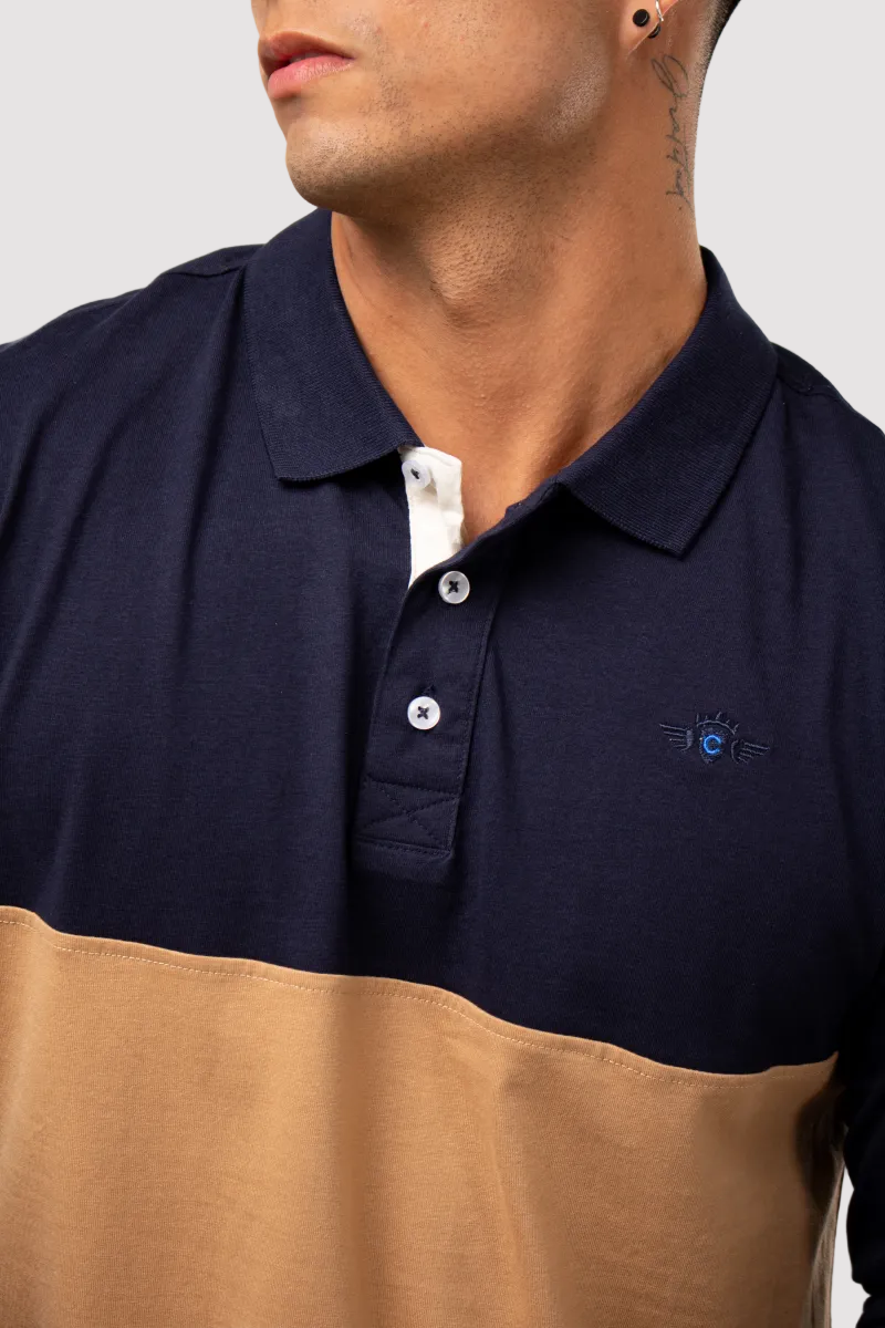 Polera Manga Larga con Franjas P029
