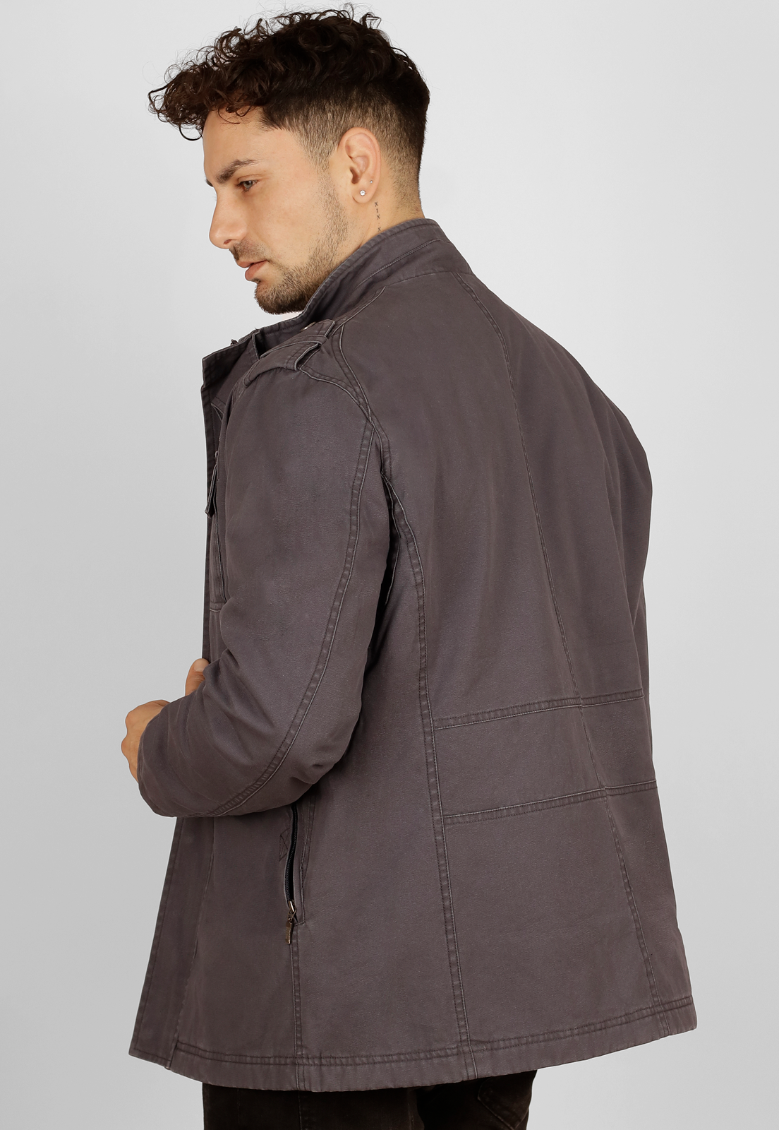 Chaqueta Microcanvas, algodón