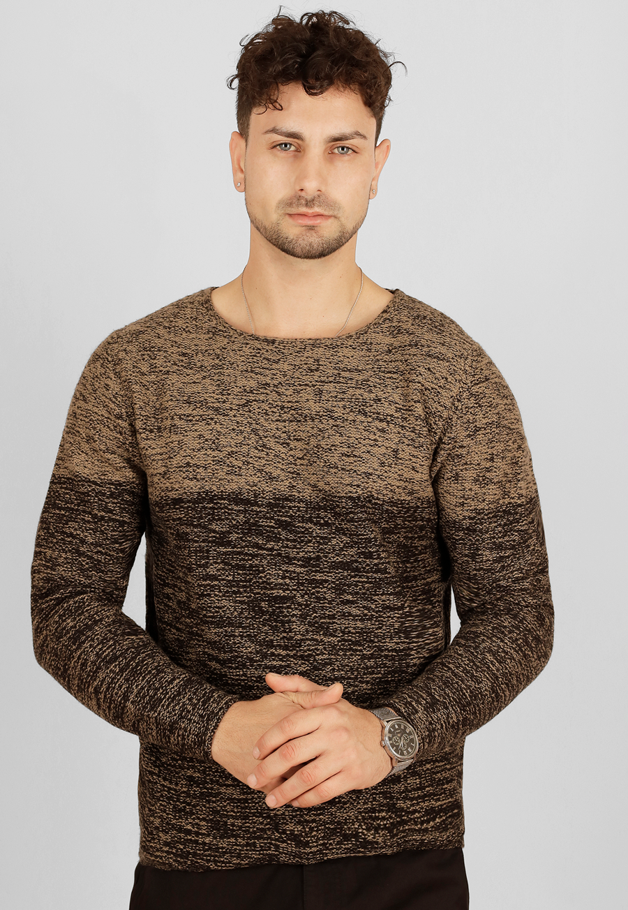 Sweater Melange, cuello polo
