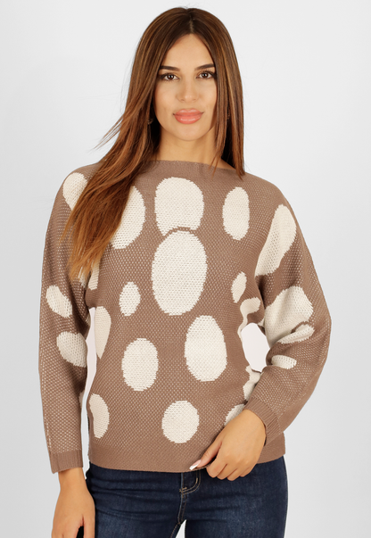 Sweater Círculos cuello bote