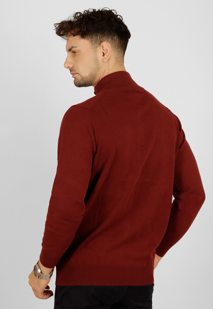 Sweater cuello tejido 3 botones SB695