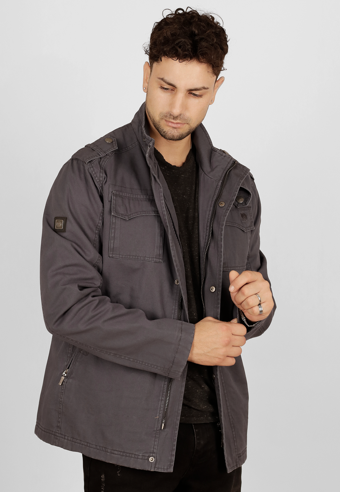 Chaqueta Microcanvas, algodón