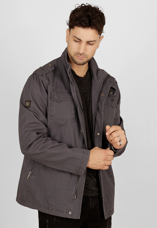 Chaqueta Microcanvas, algodón