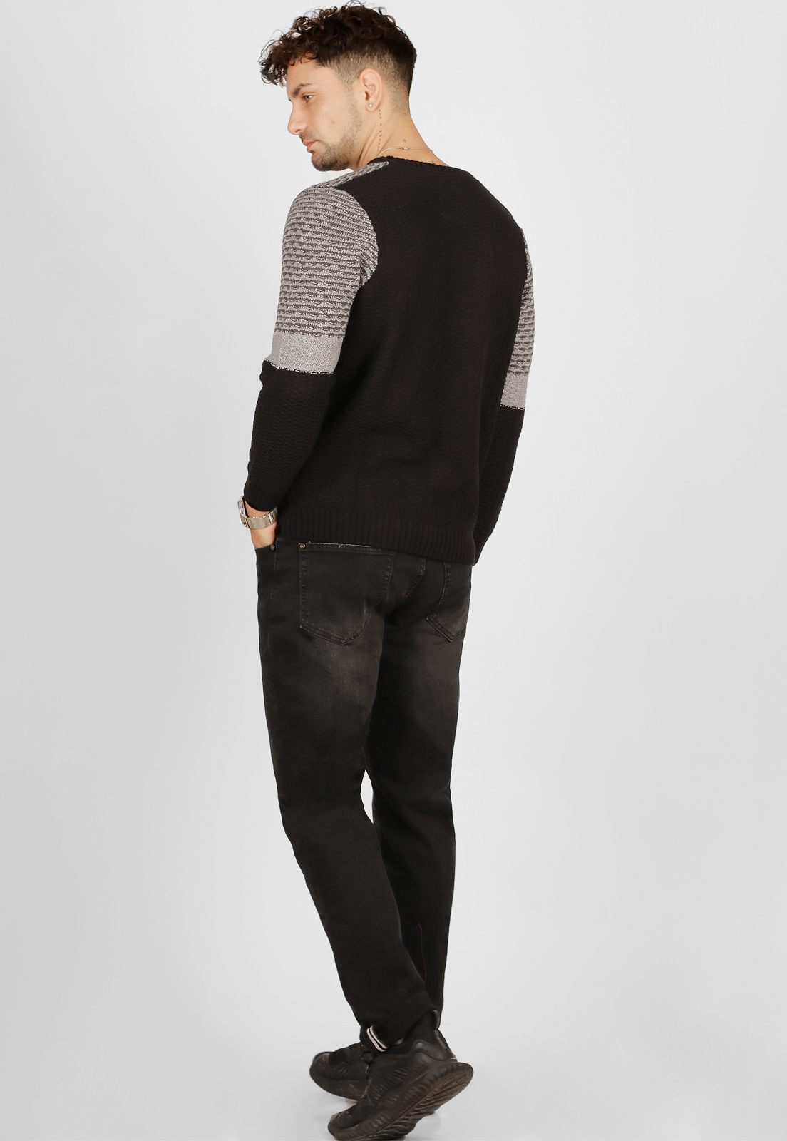 Jeans Slim Fit Destroyed, cotton spandex   646723