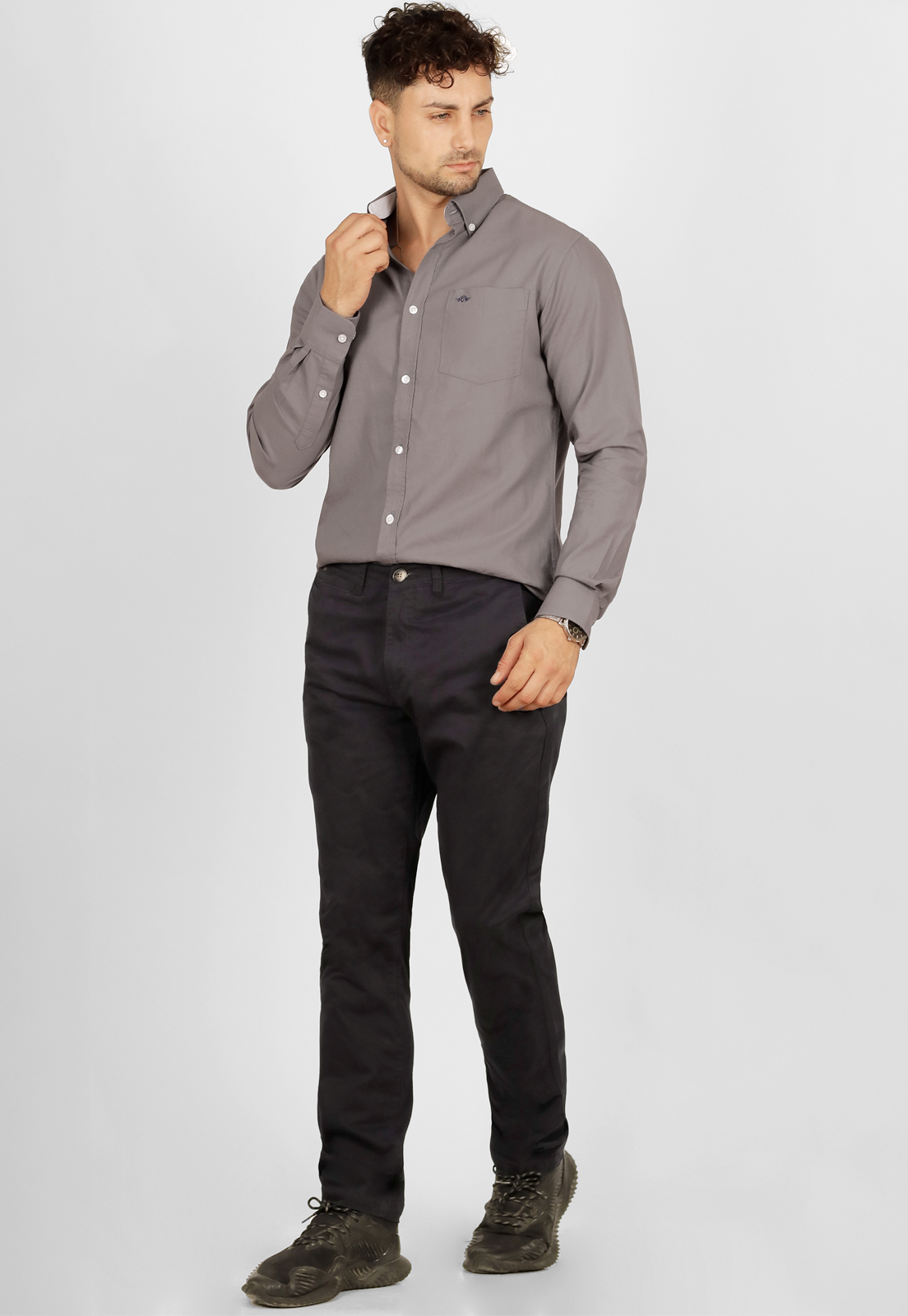 Pantalon Slim Fit, cotton spandex