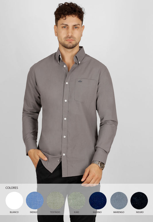 Camisa Oxford, 100% algodón