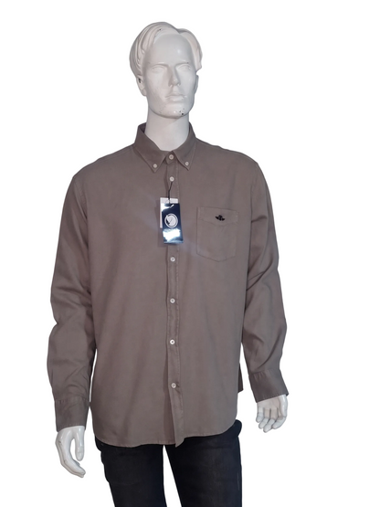 Camisa Napoles 100% Algodón Manga Larga Solo Talla XL