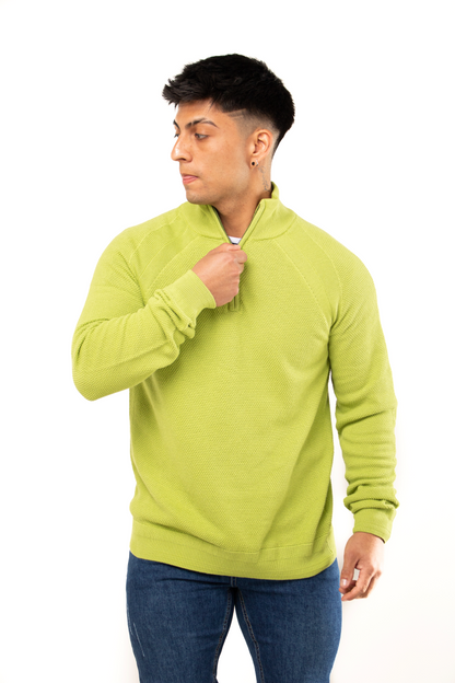 Sweater Medio Cierre 100% algodón M020