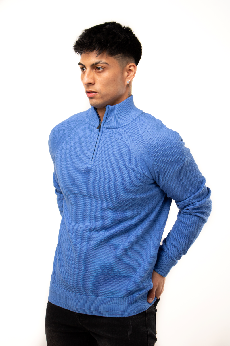 Sweater Medio Cierre 100% algodón M020