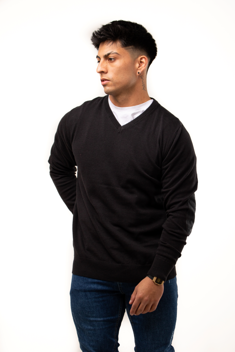 Sweater Cuello V 100% algodón M103
