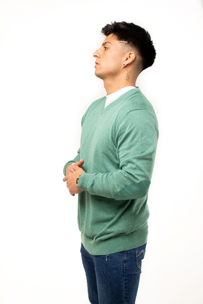 Sweater Cuello V 100% algodón M103
