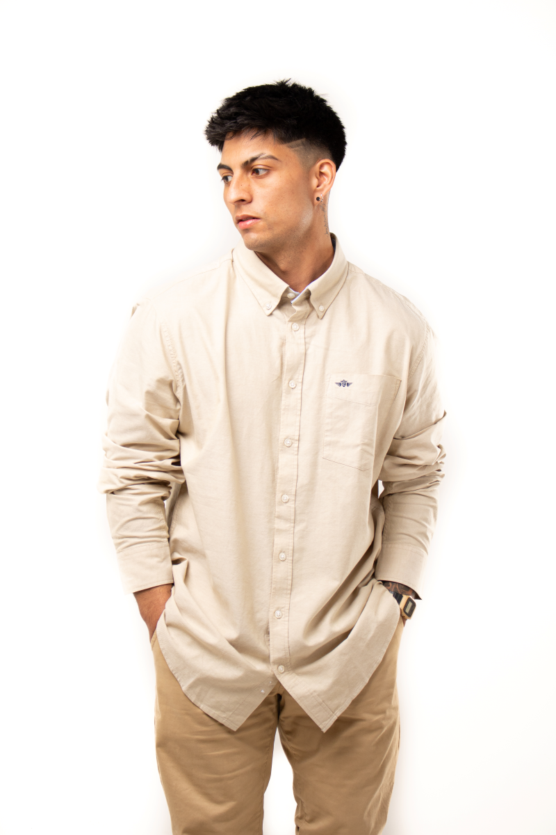 Camisa Oxford 100% algodón