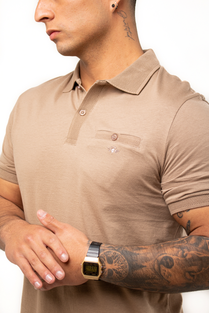 Polera Cuello Tejido 100% algodón P058
