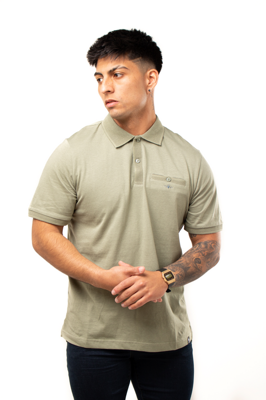 Polera Cuello Tejido 100% algodón P058