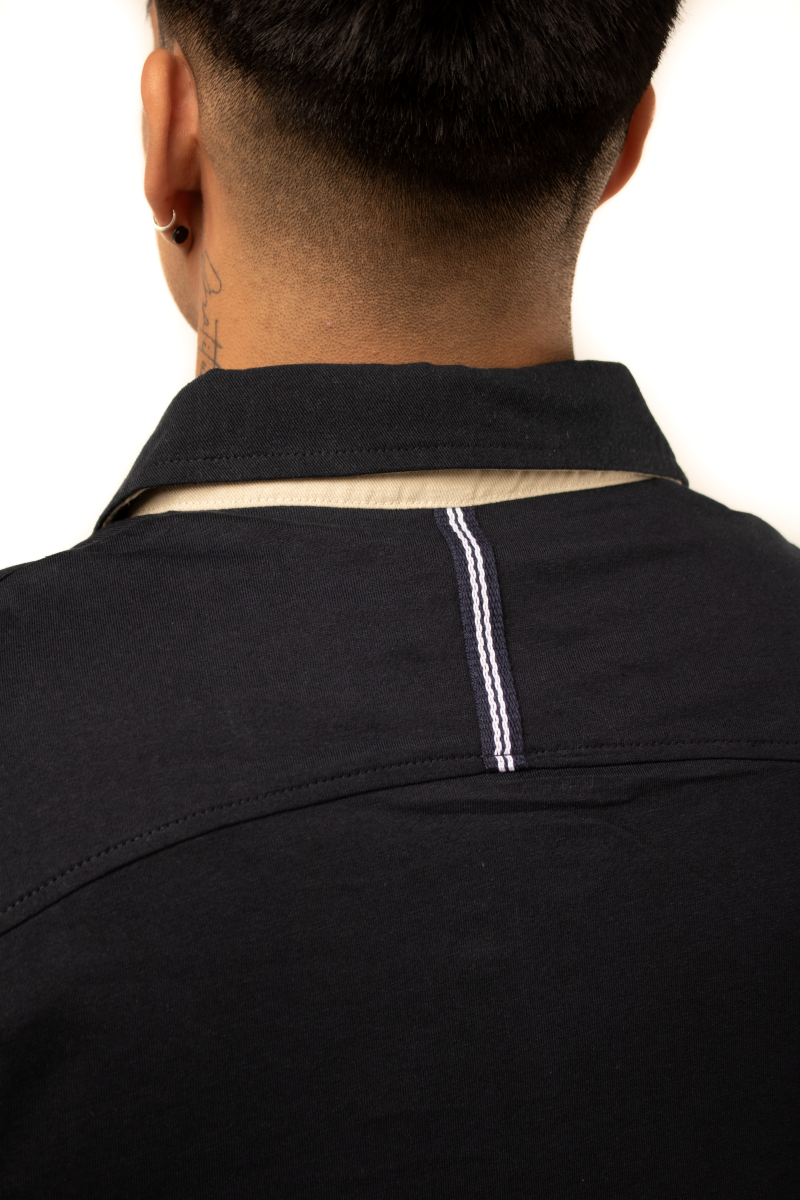 Polera Cuello Camisero 100% algodón P055