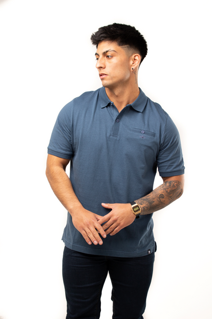 Polera Cuello Tejido 100% algodón P058