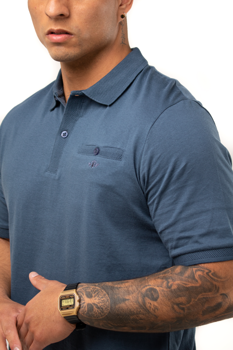 Polera Cuello Tejido 100% algodón P058