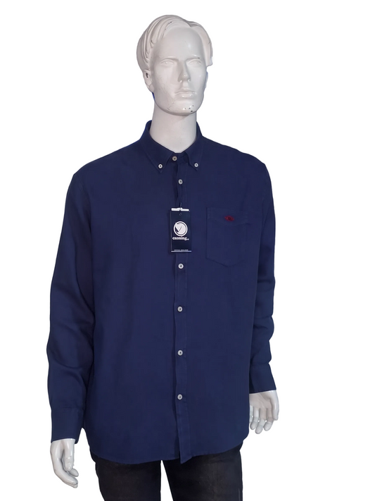 Camisa Napoles 100% Algodón Manga Larga Solo Talla XL
